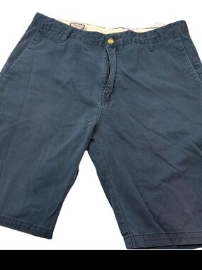 Volcom BLUE Shorts Men’s Size 36 cotton Polyester High Rise 10.5” Inseam Pockets